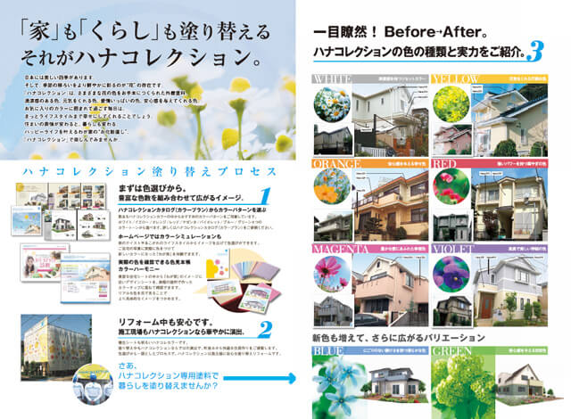 女性に選ばれるNO.1塗料はハナコレクション(外壁塗料)